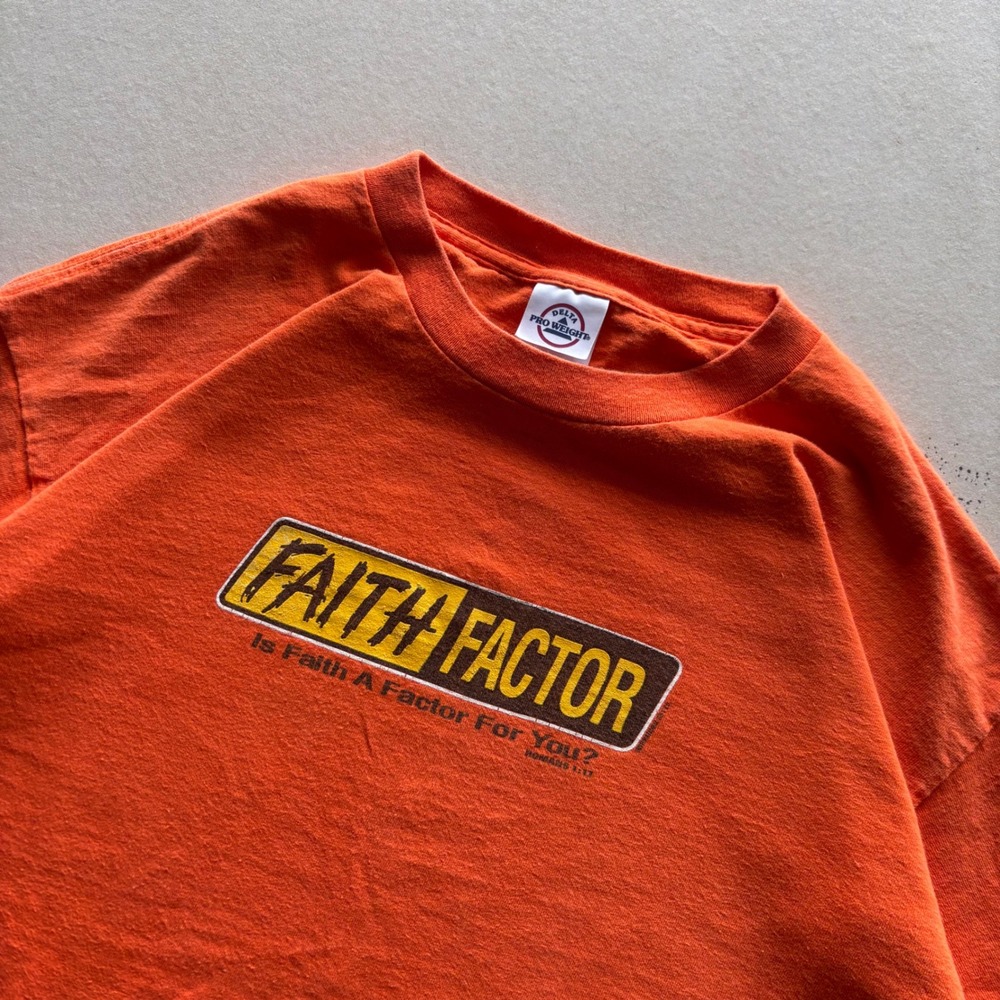 Y2K Jesus Grail Faith Factor T-shirt